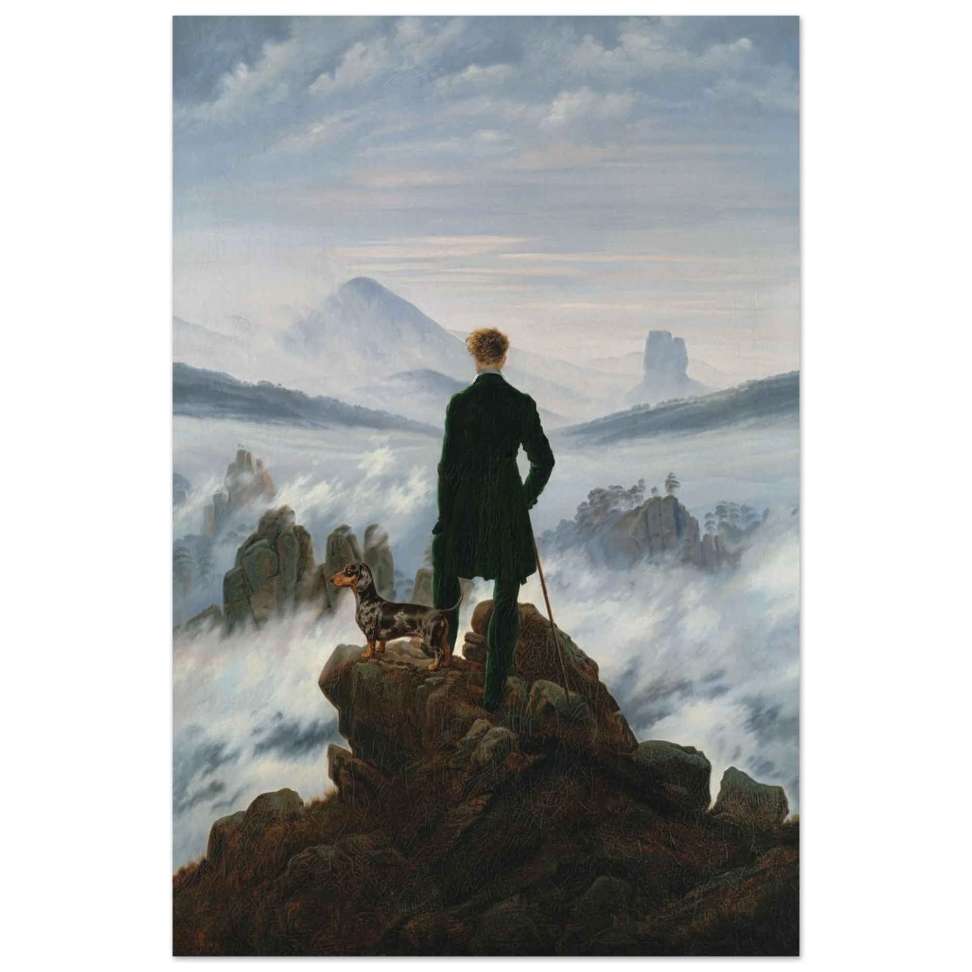 Kunstdruck „Der Wanderer“