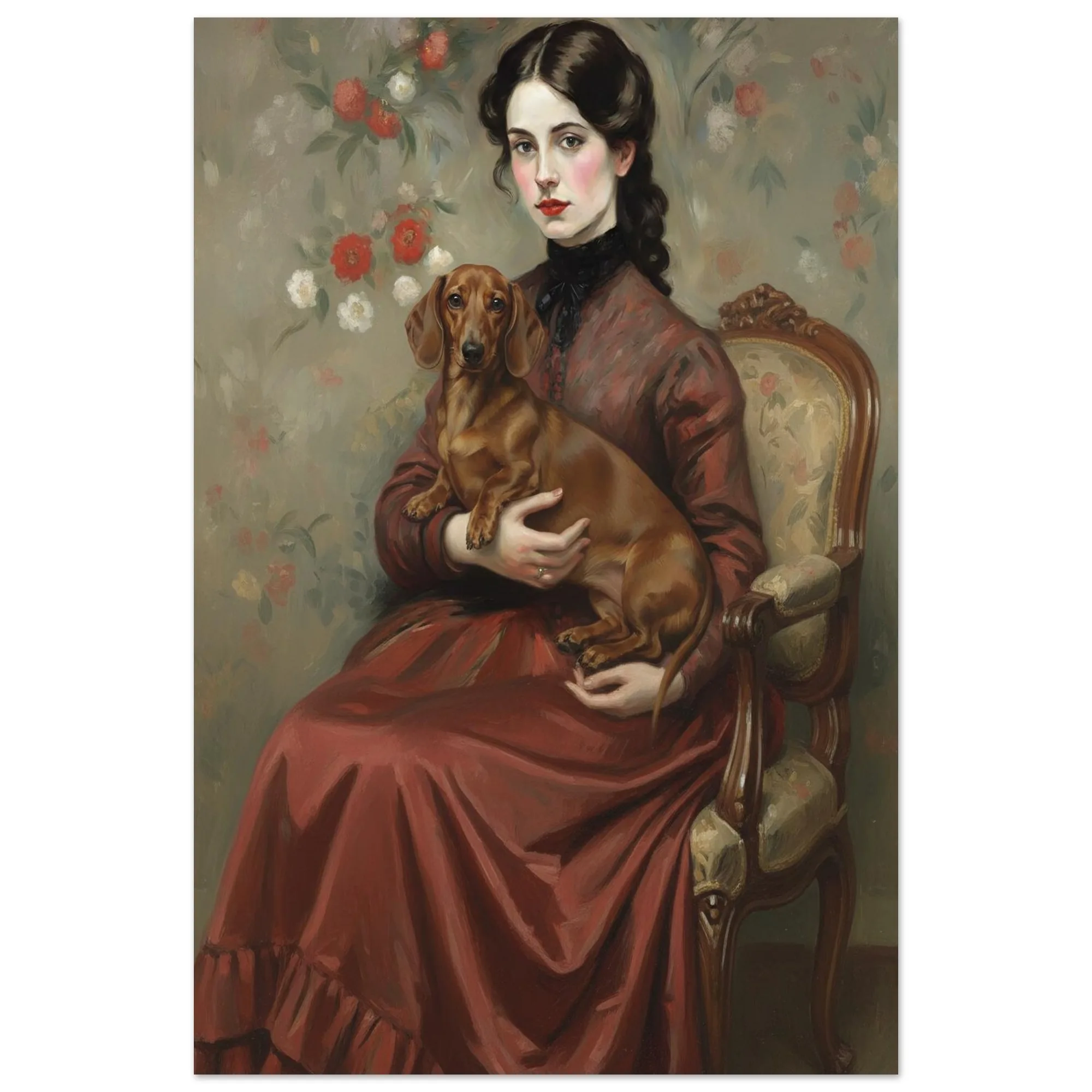 Kunstdruck „Viktorianische Dame“