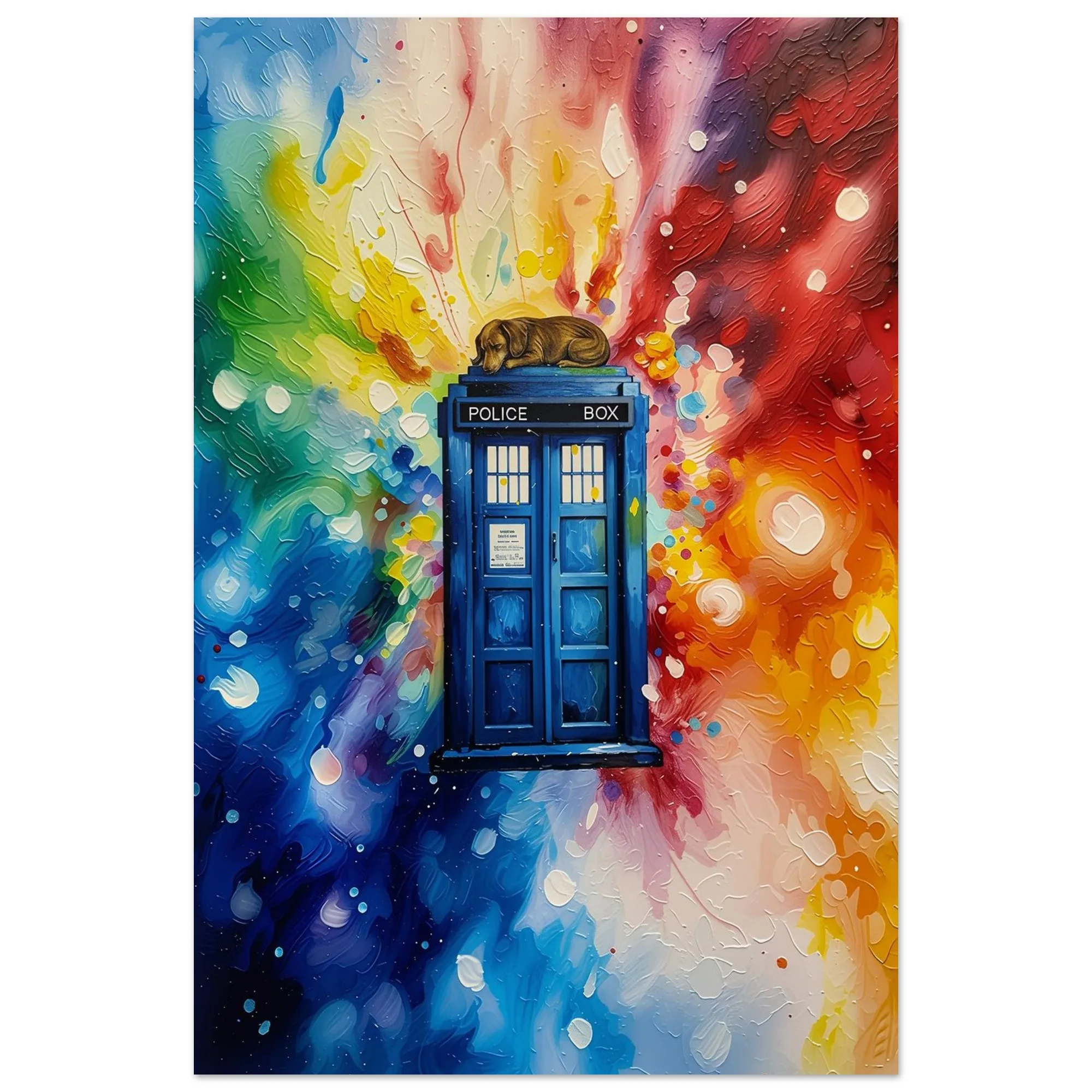 Kunstdruck „TARDIS in Pop-Art“