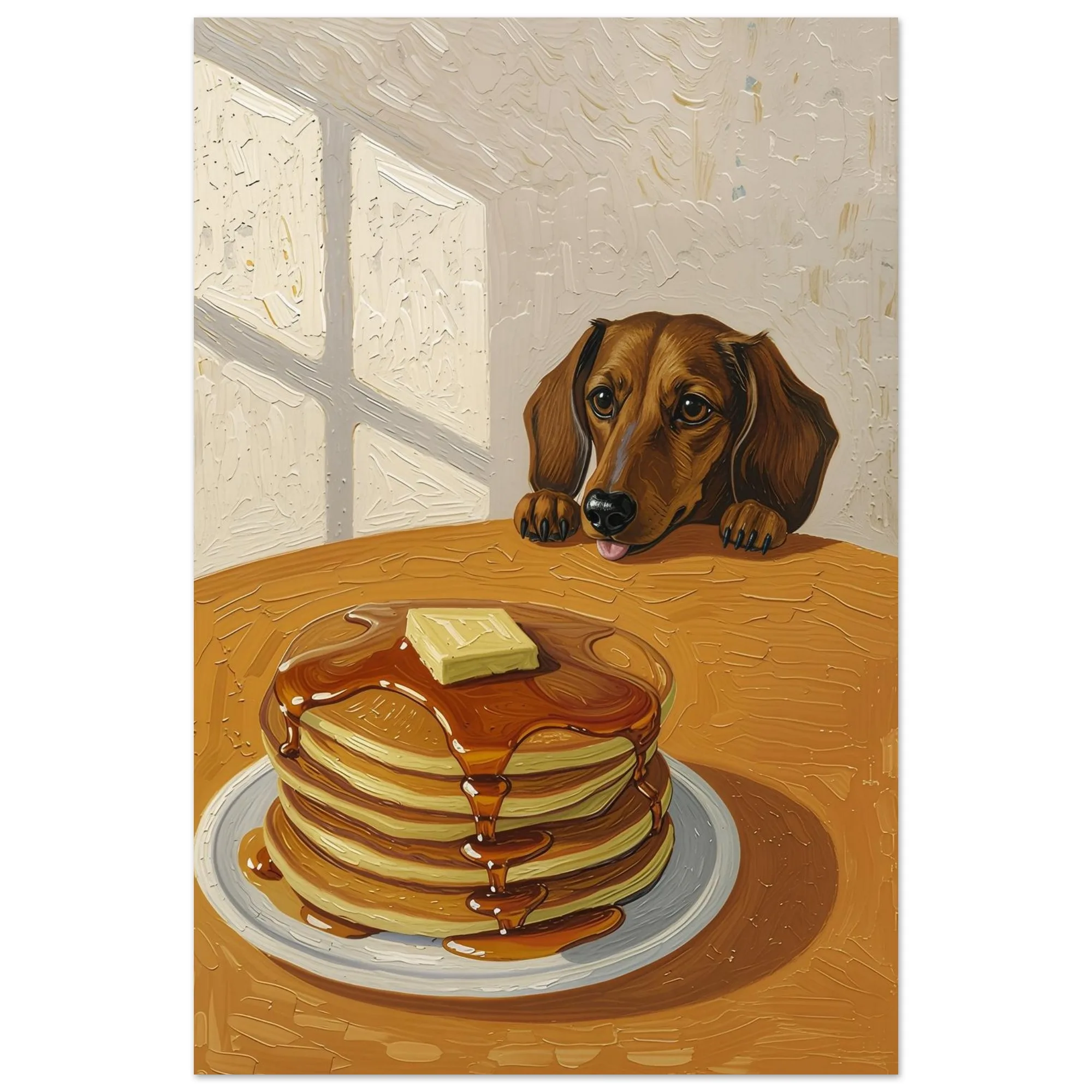 Kunstdruck „Pfannkuchen zum Frühstück“